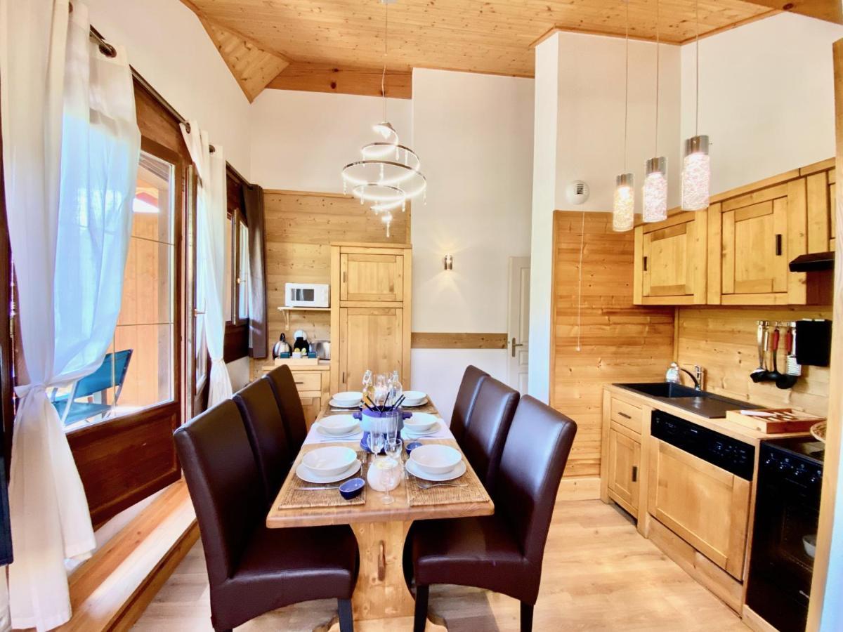 Apartamento Appt 3CH, au pied des pistes à la déco soignée Flumet Exterior foto